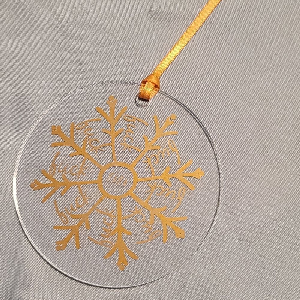 2020 F* Snowflake Ornament